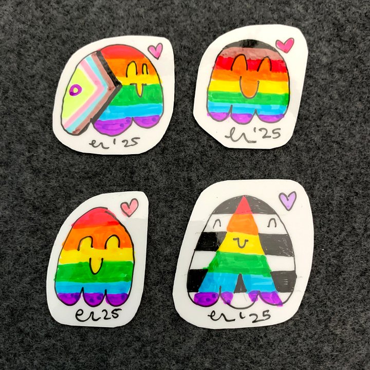 Custom Pride Flag Critter Sticker product image (2)