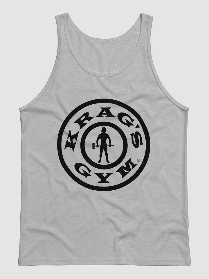 Krag's Gym Tank Top (black letter bullseye) product image (3)