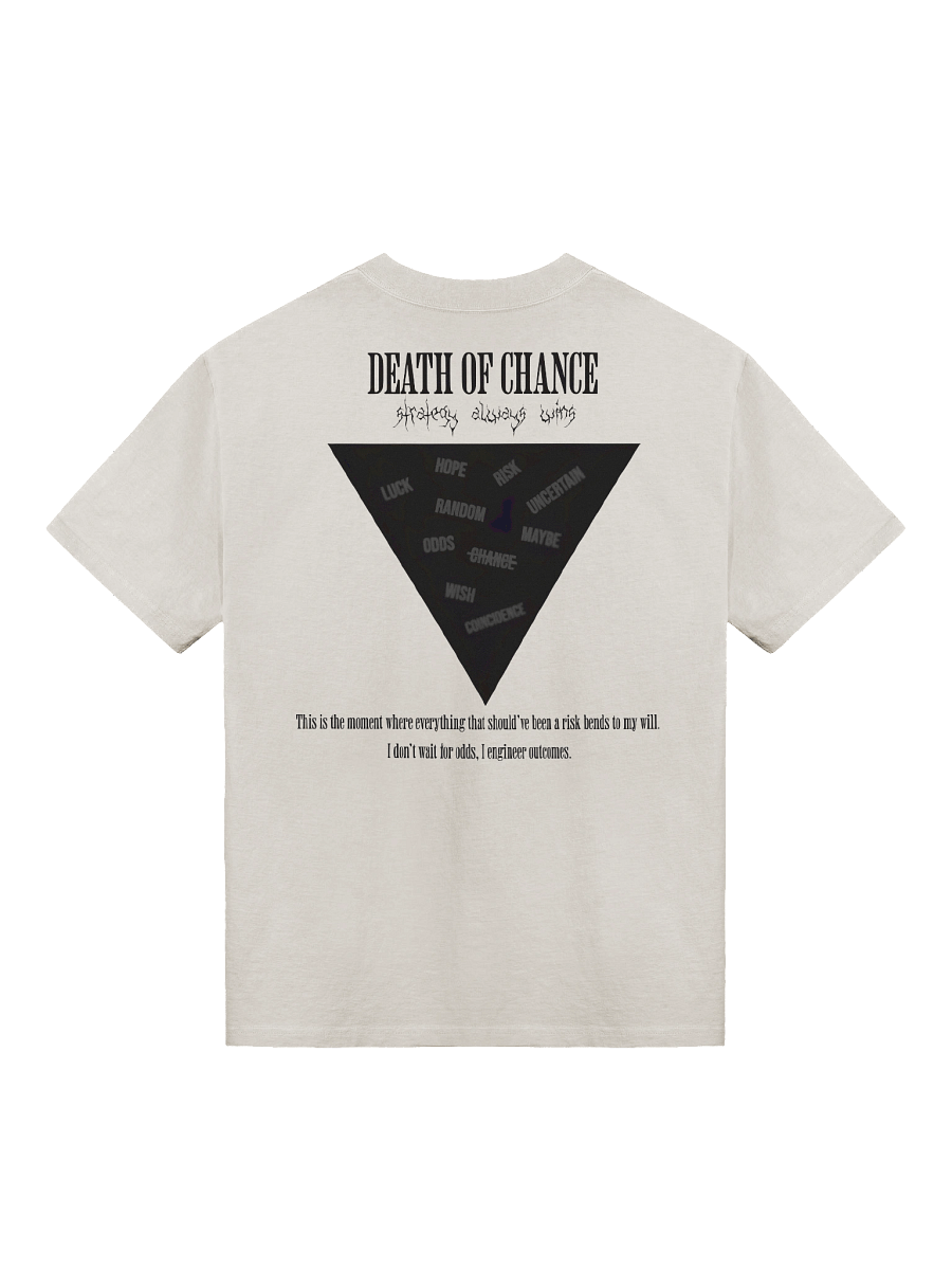 Magigio Death of Chance “Calculated” Oversized Faded Tee (Black) product image (2)