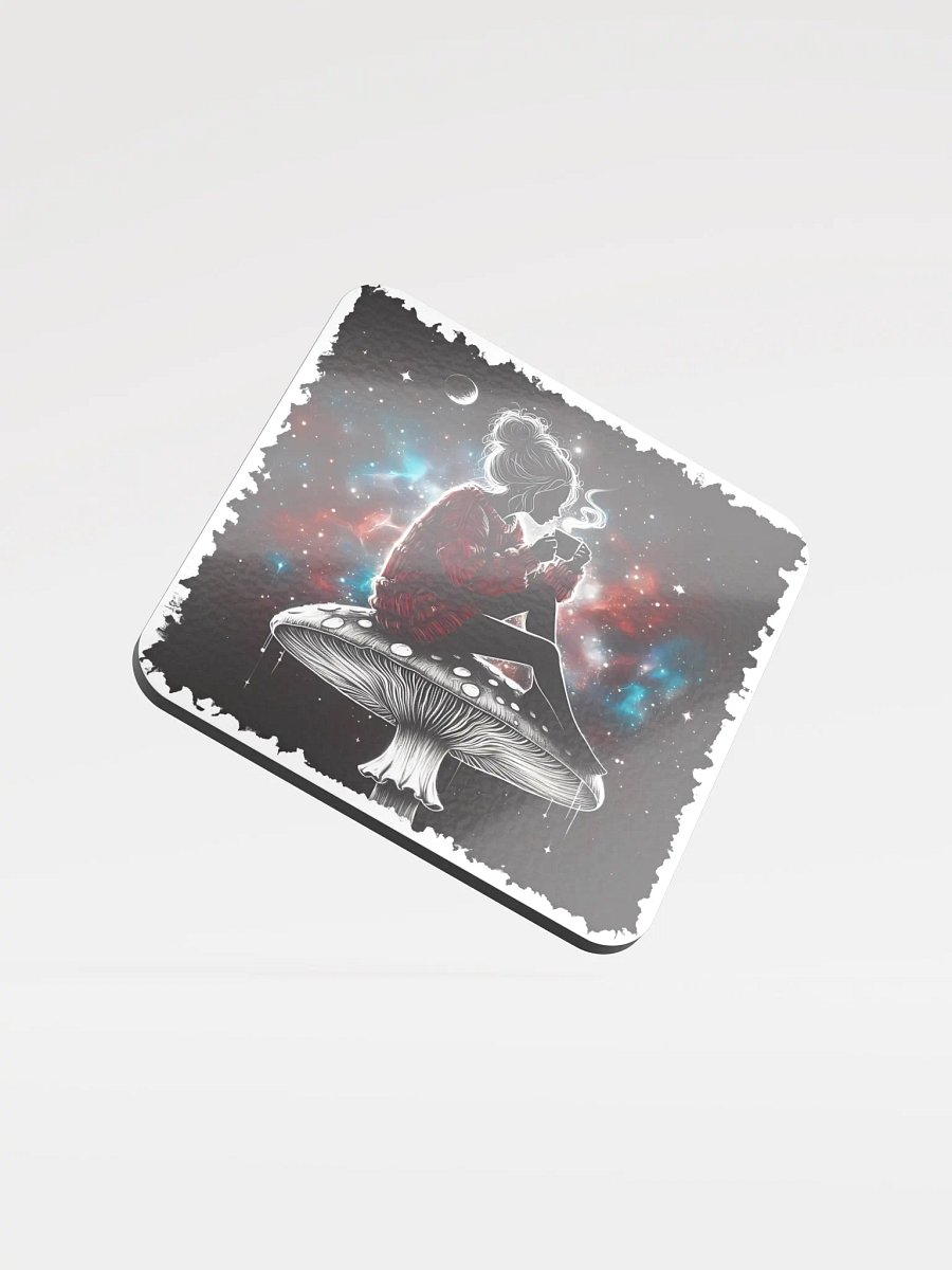 Chillin' in the Void High Glossed Cork Coaster product image (1)