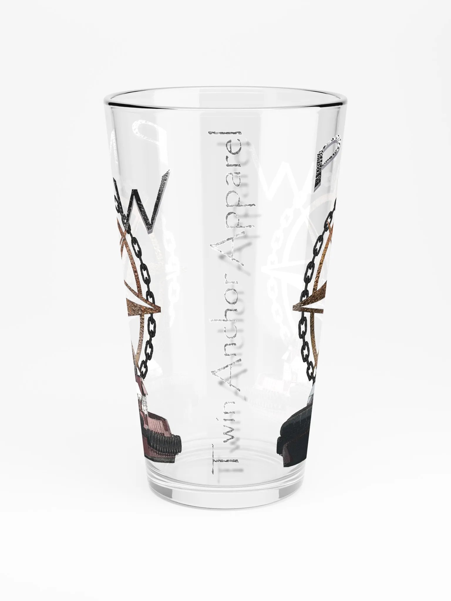 PNW Compass Rose Athena 16oz Pint Glass product image (3)