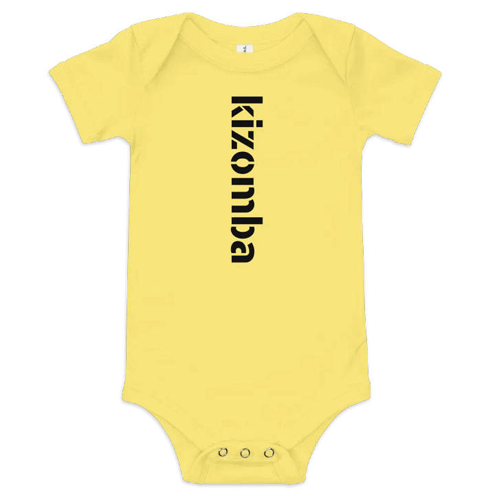 KIZOMBA - BABY SHORT SLEEVE - ONESIE - YELLOW product image (2)
