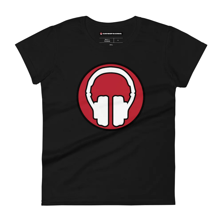 Women's Headphones Front | Tribe Back Print Gildan Middleweight T-Shirt product image (3)