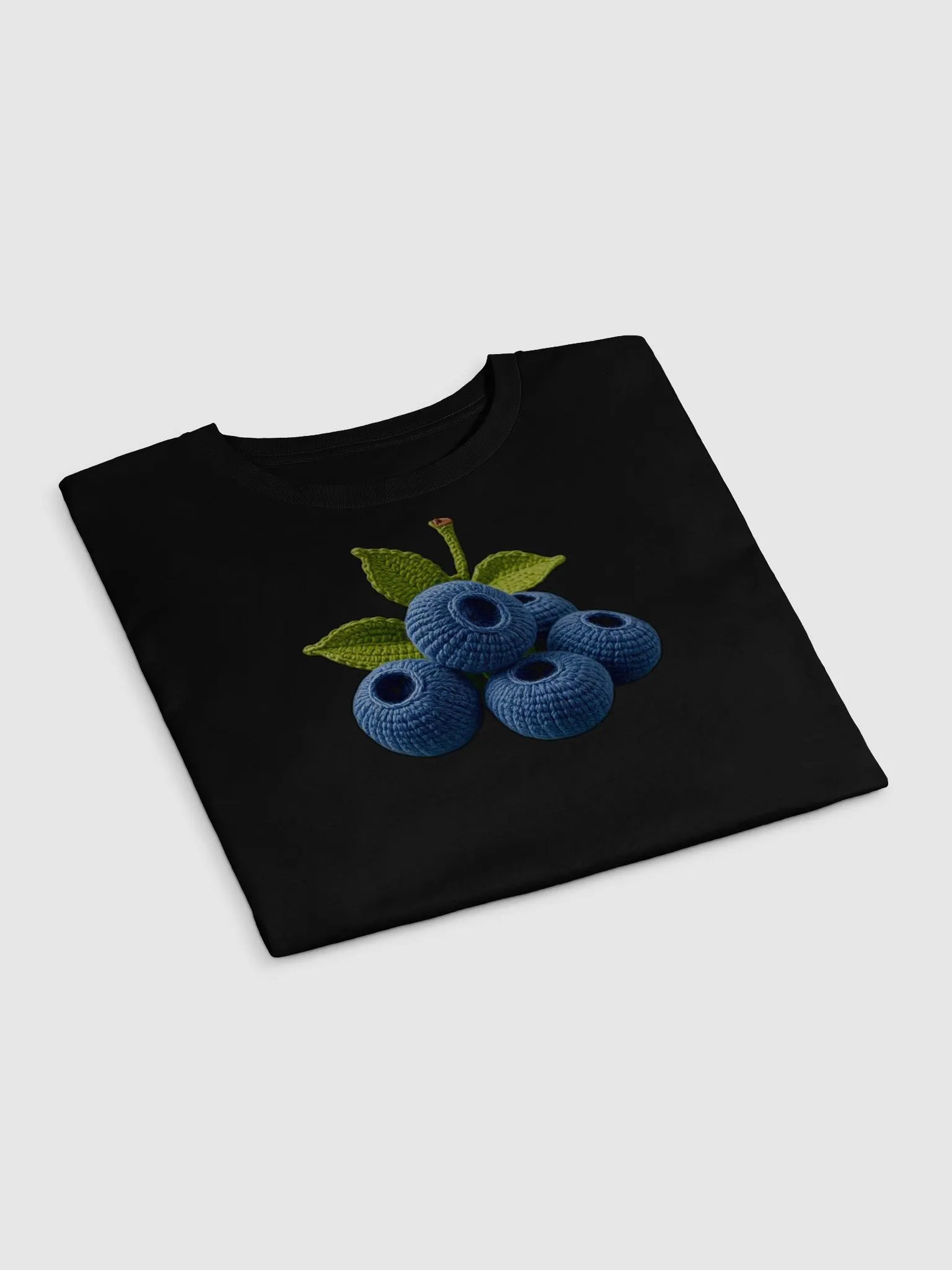 CozyAvocado Women's Premium Blueberries Crop Top #4 product image (3)