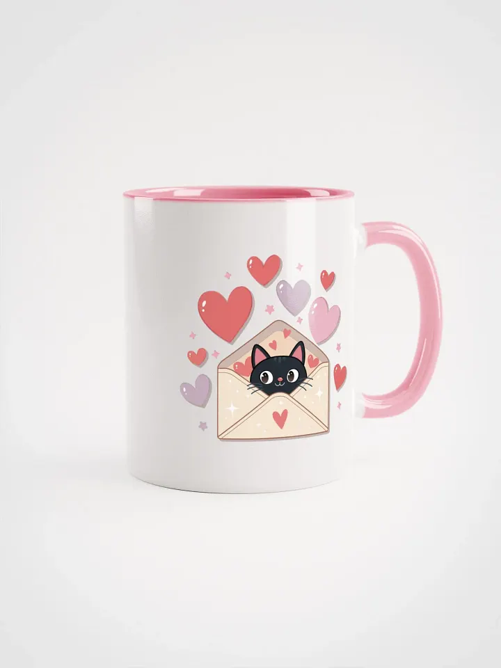 Feline Valentine Envelope - colored mug product image (1)