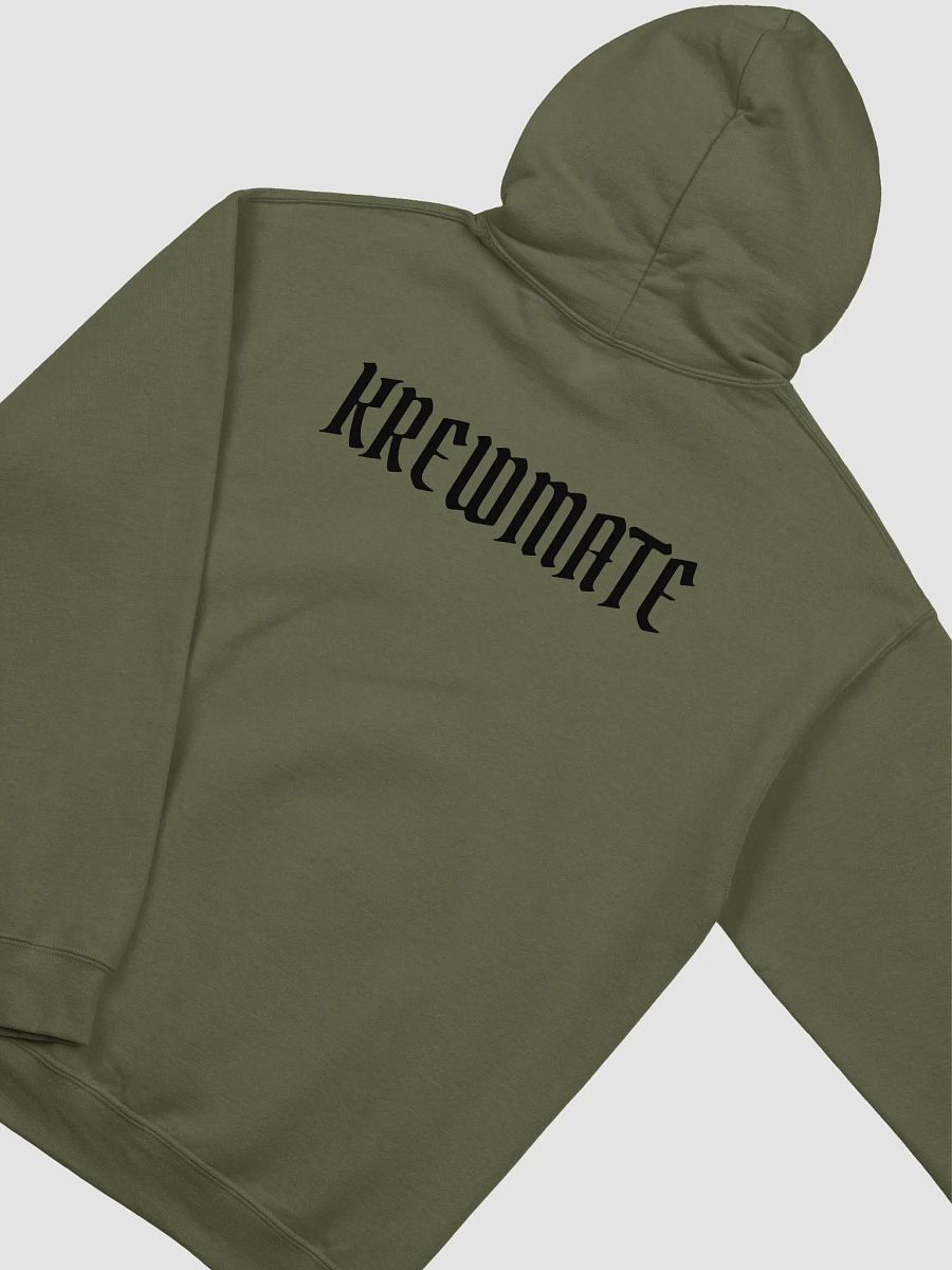 Krewmate Essential Hoodie (Black Logo) product image (40)