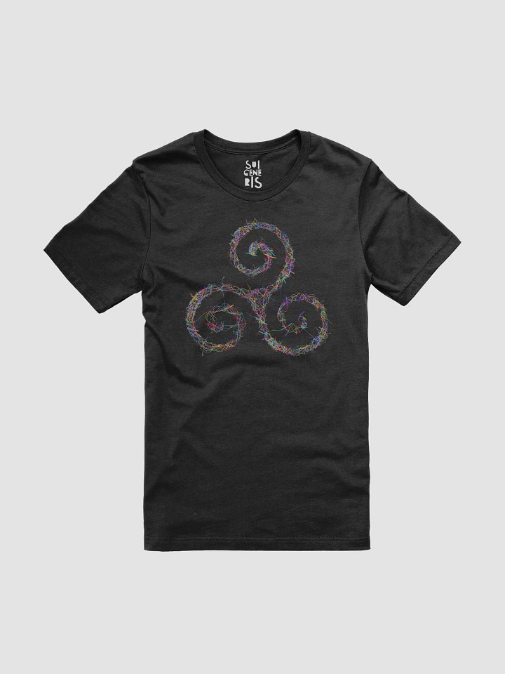 Vibrant Triskelion Tee | Celtic Sacred Geometry Art product image (1)