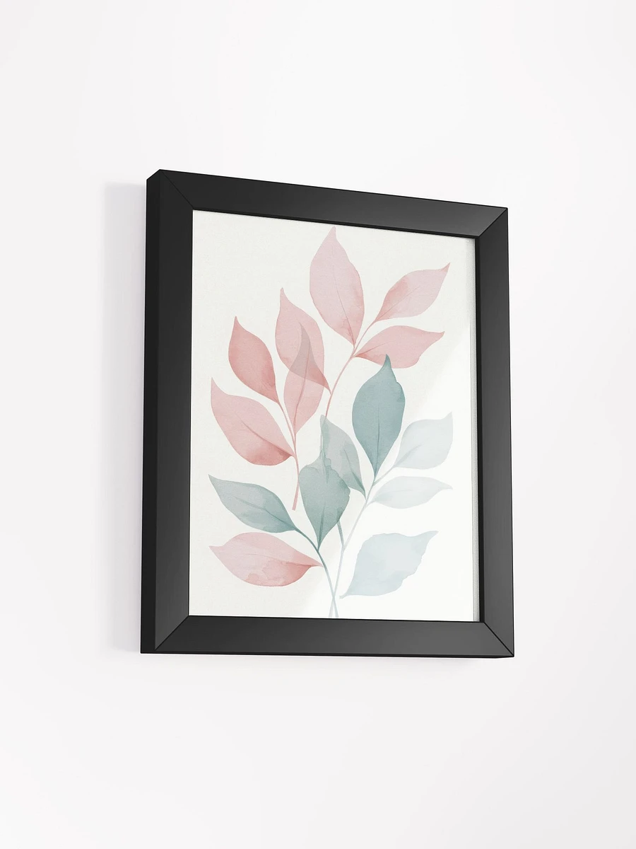 Tranquil Leaves Watercolor - Framed Poster product image (2)