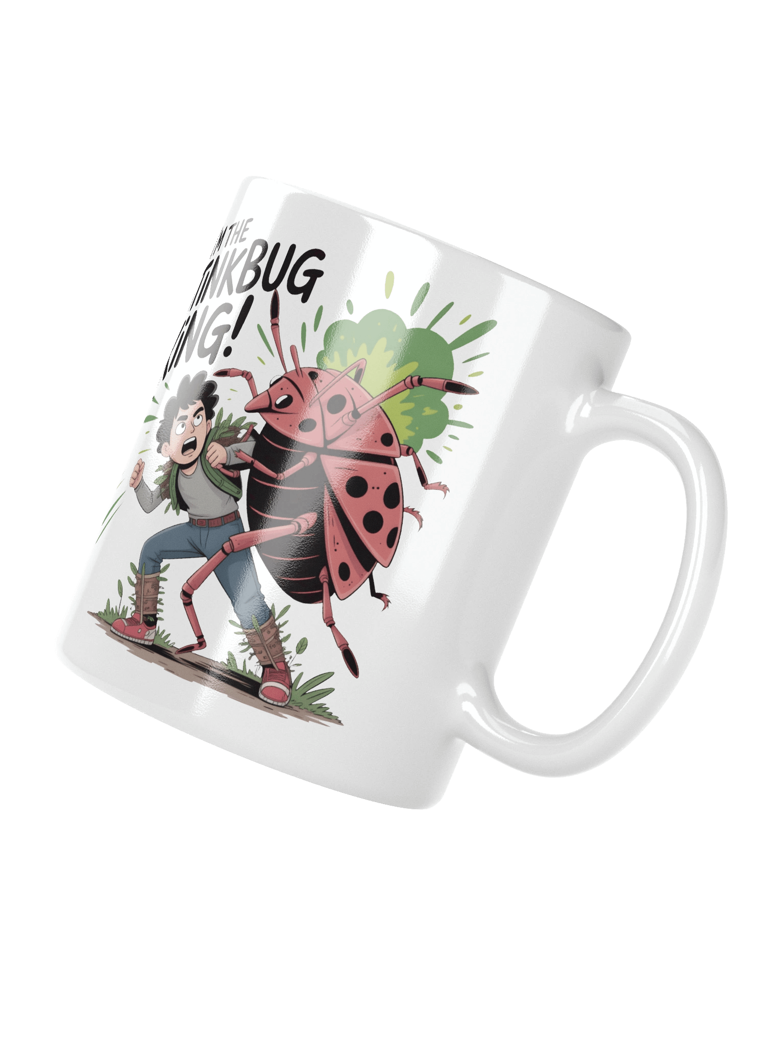 Stinkbug King White Glossy Mug product image (9)