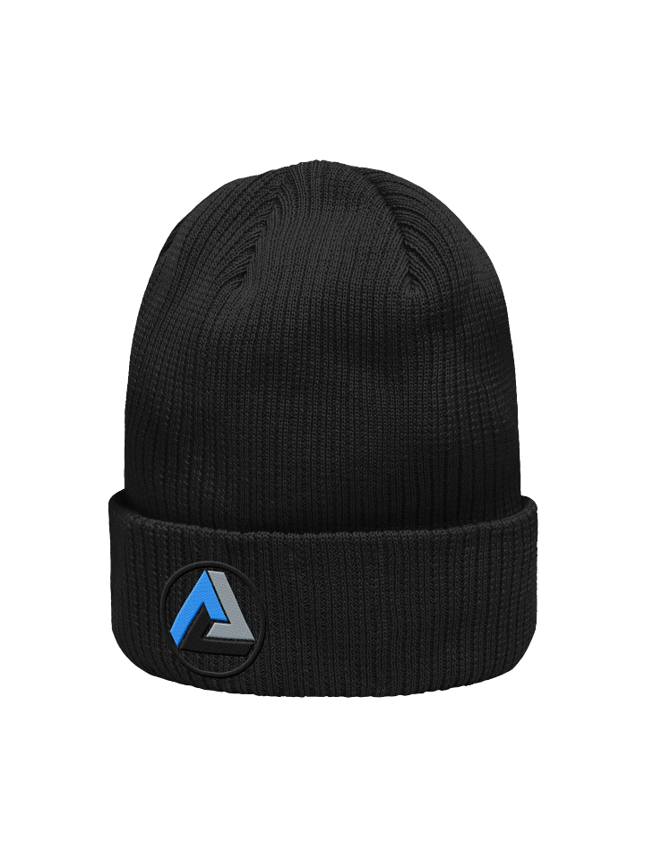 Blue Logo Embroidered Beenie (Atlantis) product image (2)