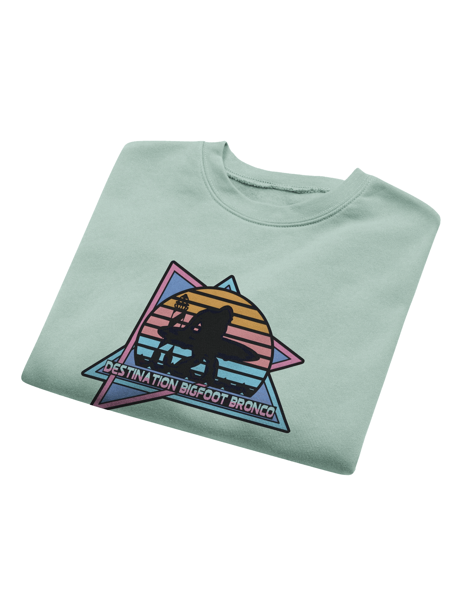 Destination Bigfoot Bronco Retro-Inspired Bella+Canvas Women's Fleece Crop Sweatshirt (Multiple Colors Available) product image (24)