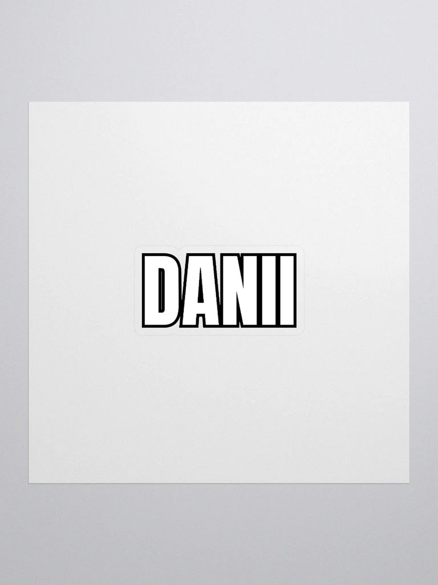 DANII WHITE BLACK STICKER product image (1)