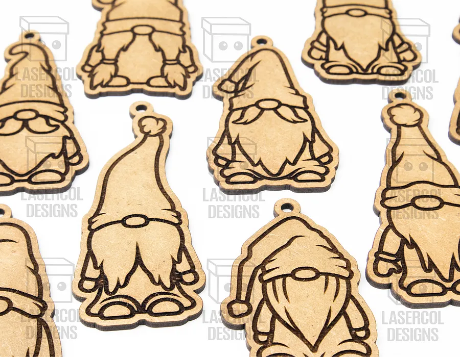 Christmas Gnomes Ornaments - Laser Cut Files product image (8)