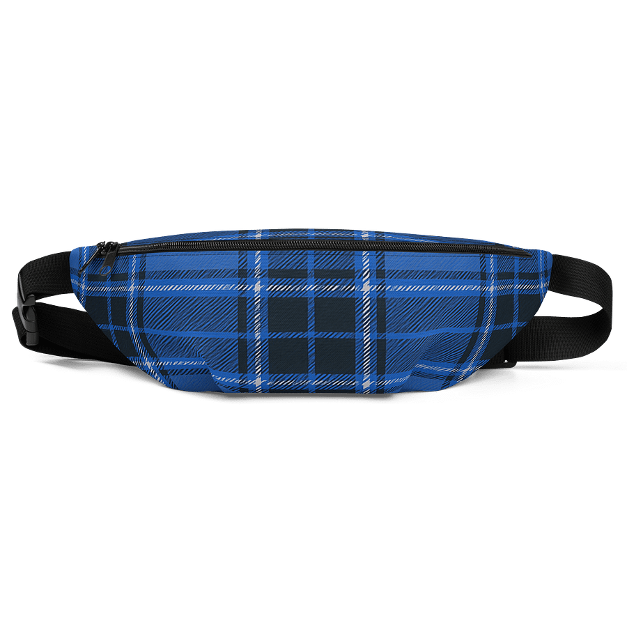 Blue Plaid Fanny Pack (Waist Bag) product image (1)