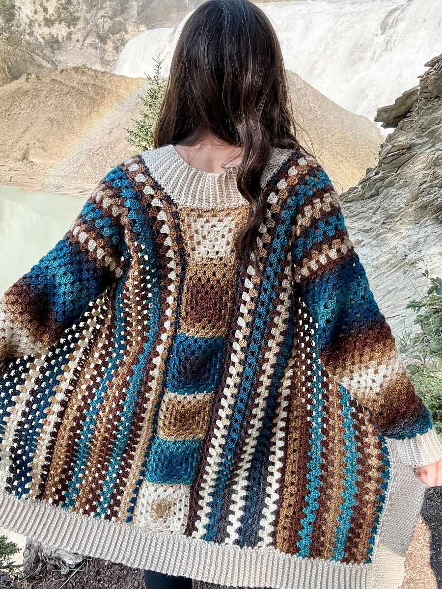 Cascade Mountain Cardigan Crochet Pattern product image (6)
