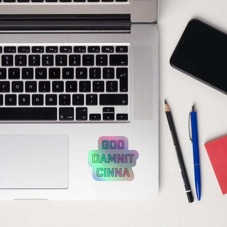 God Damnit Cinna Holo Sticker product image (12)