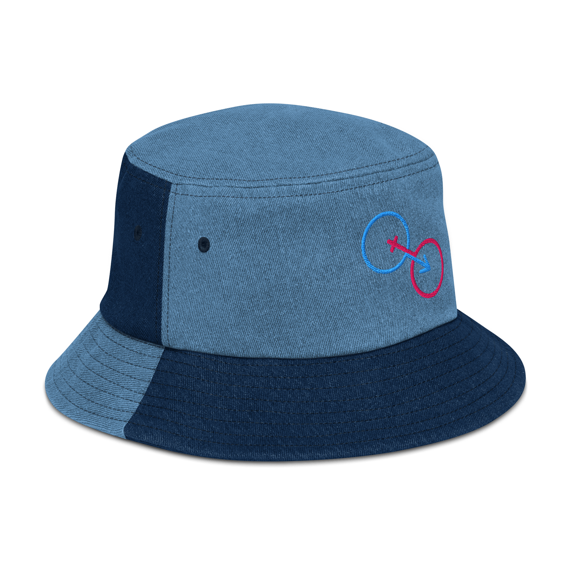 Interconnected Traditional Genders Denim Bucket Hat product image (3)