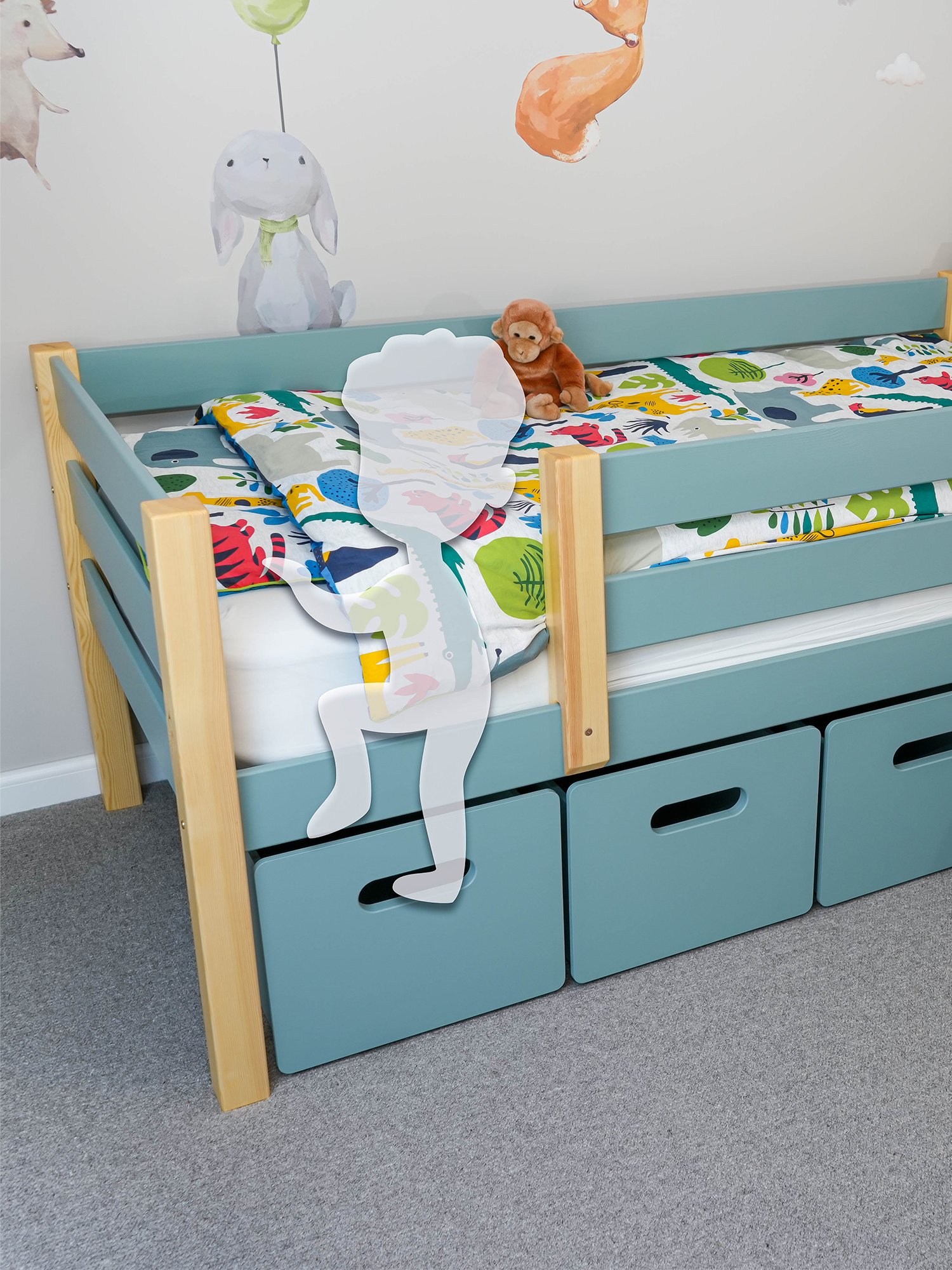 Kids Bed with Slide & Storage | Digital Plans product image (1)