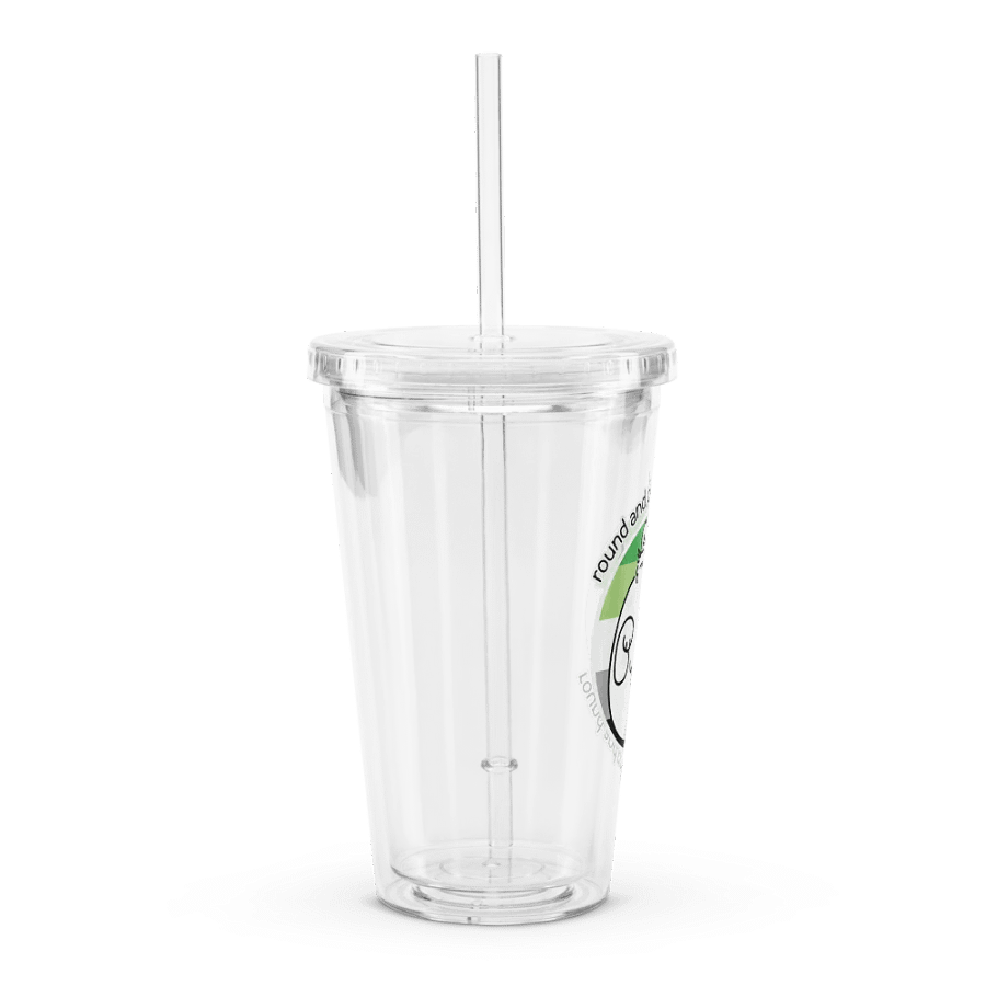 Round and Proud Manul Aromantic Version - Transparent Cup & Straw product image (3)