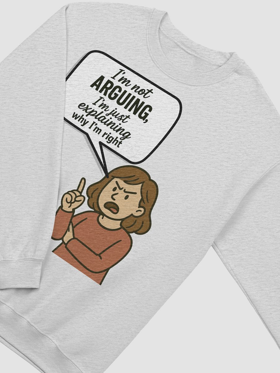 I'm not Arguing (Female) Gildan Classic Crewneck Sweatshirt Light Colors product image (7)