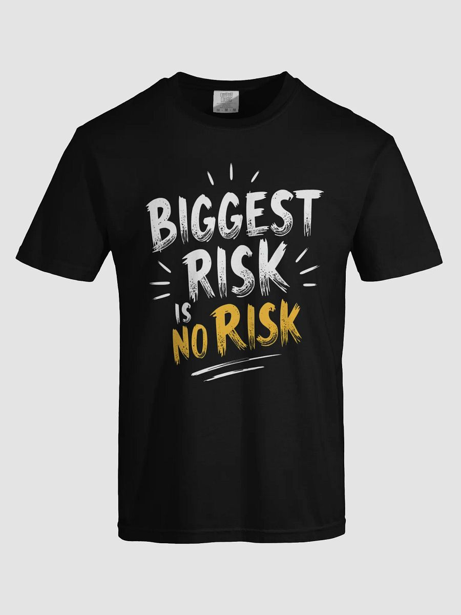 Biggest Risk Is No Risk – Inspirational Mark Zuckerberg Quote T-Shirt for Bold Dreamers & Visionaries product image (5)