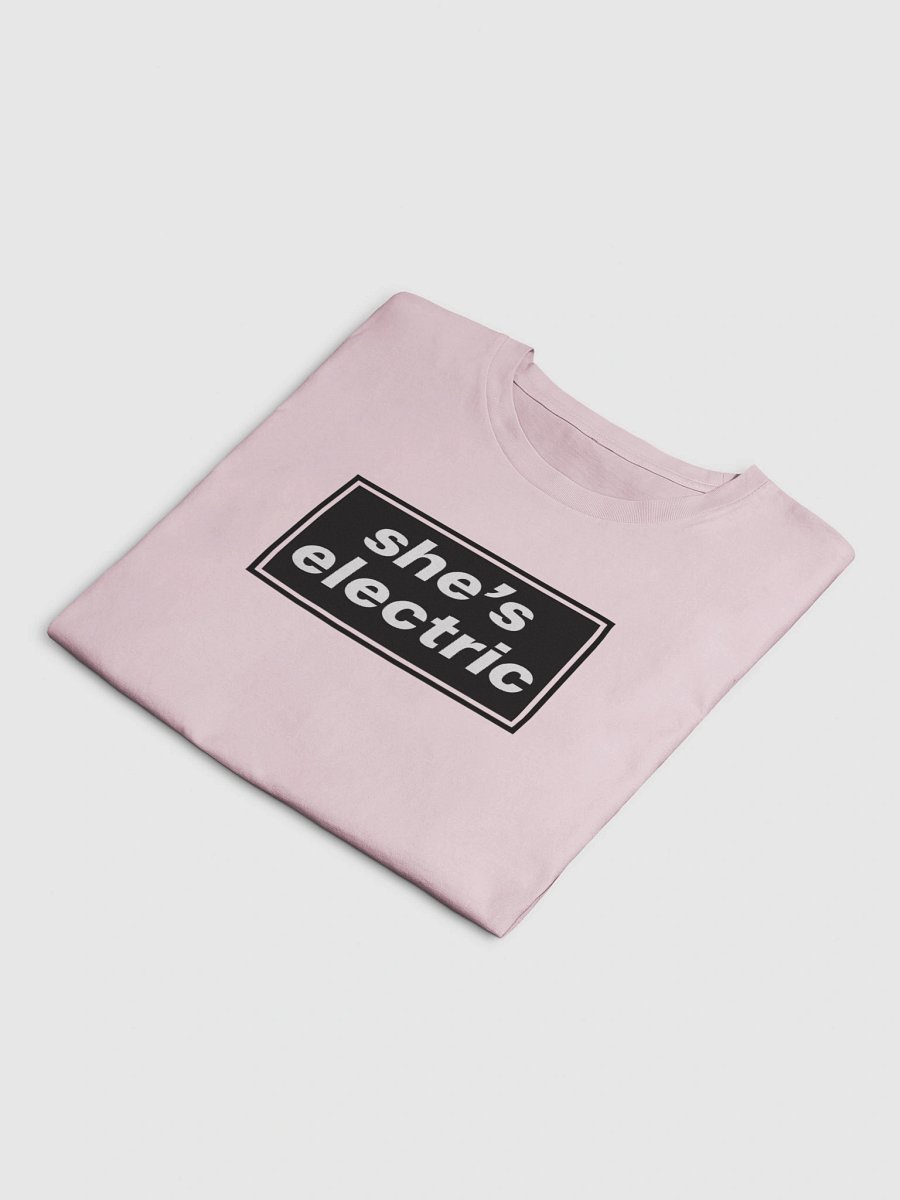 She's Electric Baby Tee – Hand Screen Printed Cropped Shirt – 90s Britpop Inspired – Manchester Music Fan Tee product image (22)