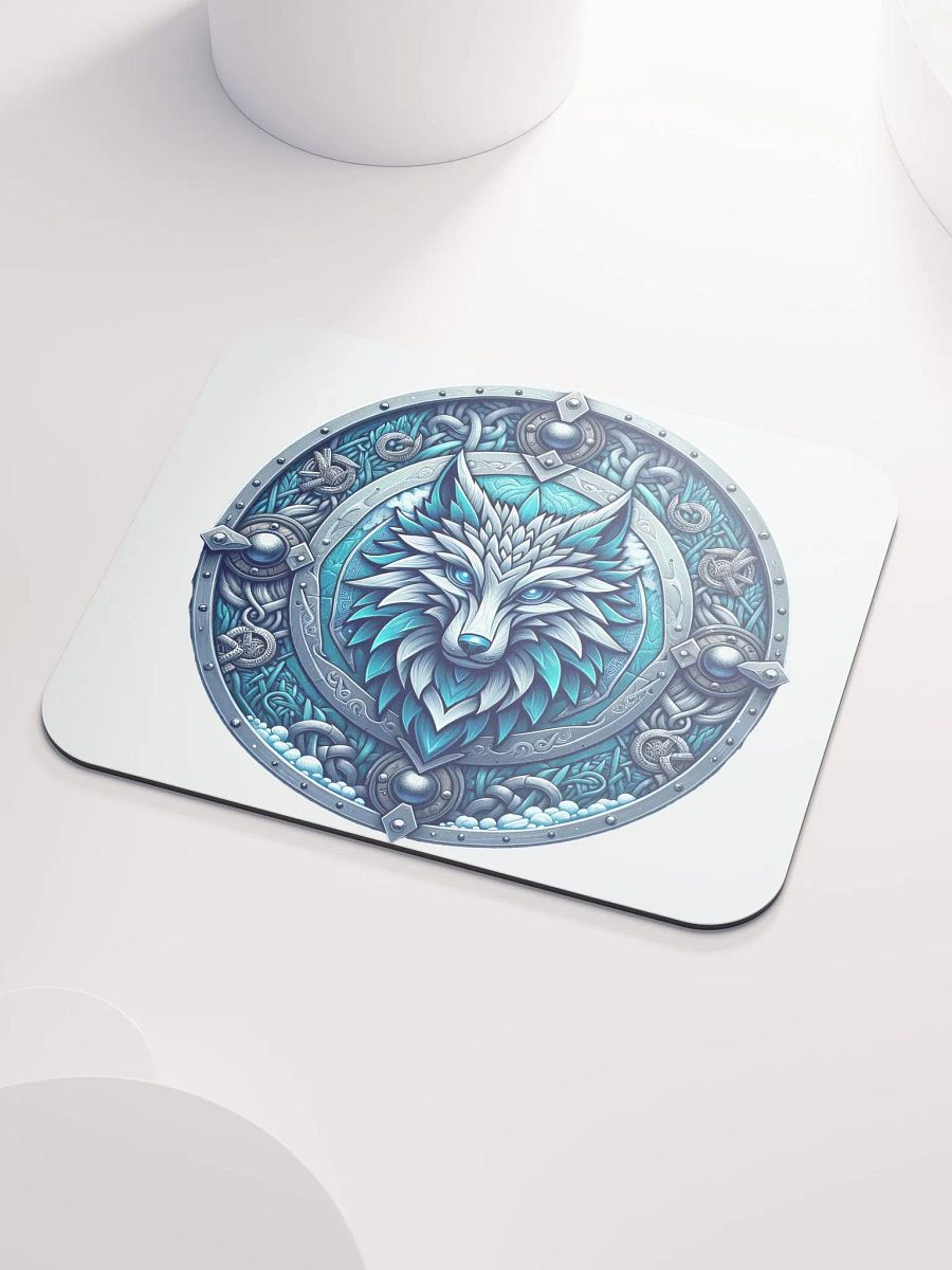 Mystic Wolf Shield Mouse Pad product image (3)