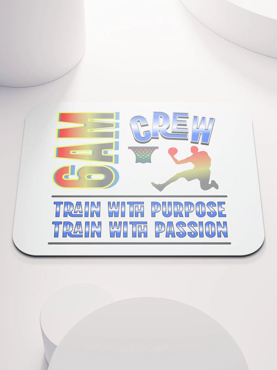 6AM Crew Train With Purpose Train With Passion Basketball Mouse Pad product image (2)