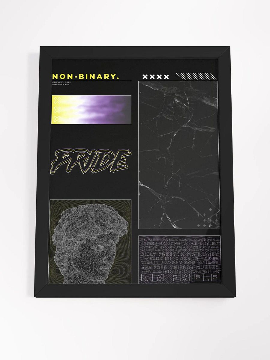 Non-Binary Pride Framed Poster product image (23)