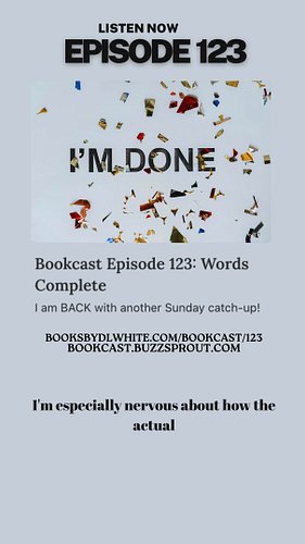 Episode 123 of the #Bookcast is up early on my Substack or rolling out at midnight on your favorite podcast app. 

This week,...