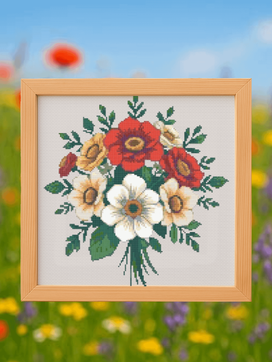 Blossom Bunch Cross Stitch Pattern product image (1)