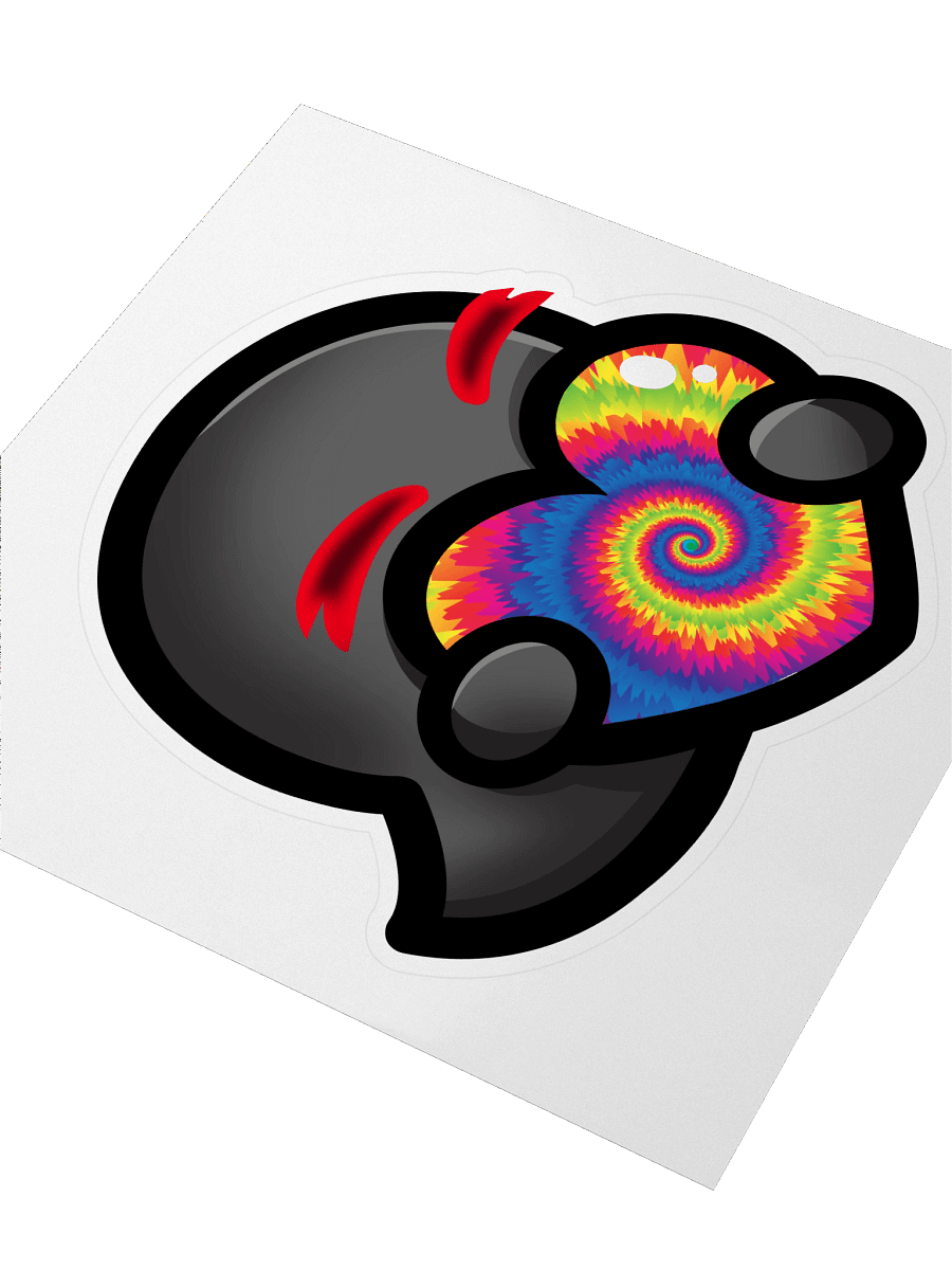 Tie Dye Heart Sticker product image (3)