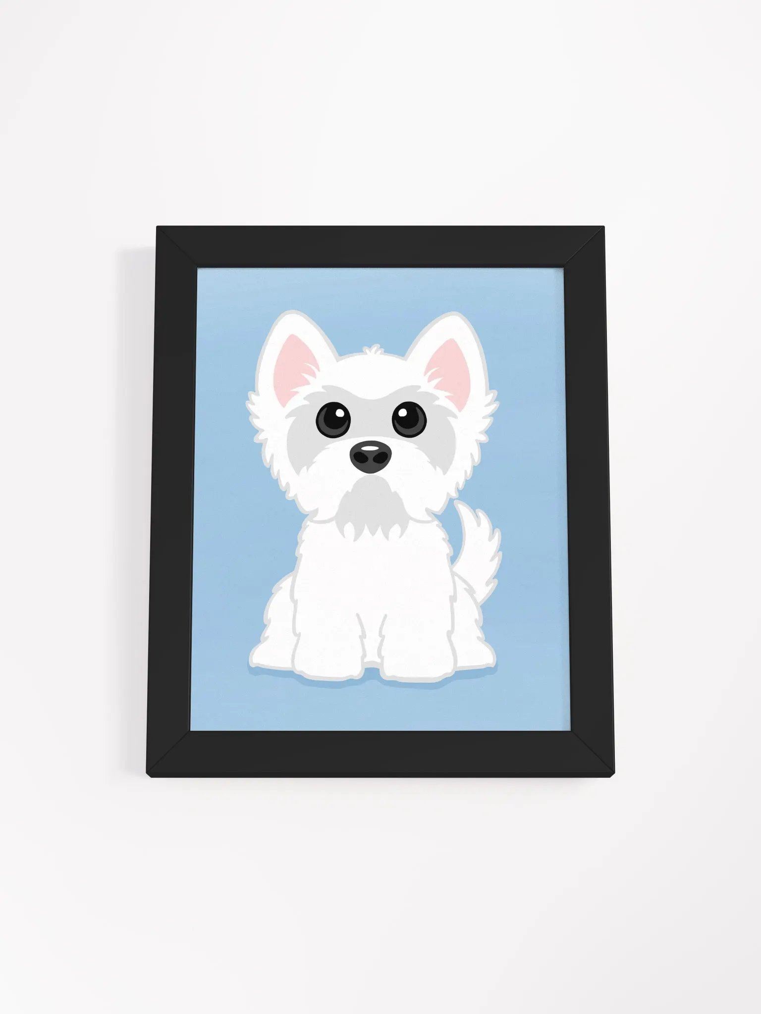 West Highland White Terrier (Westie) Puppy Framed Illustration product image (7)