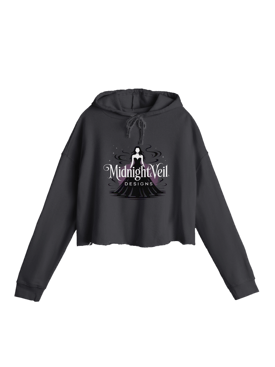 Midnight Veil Designs Women's Gothic Cropped Hoodie - Black product image (1)