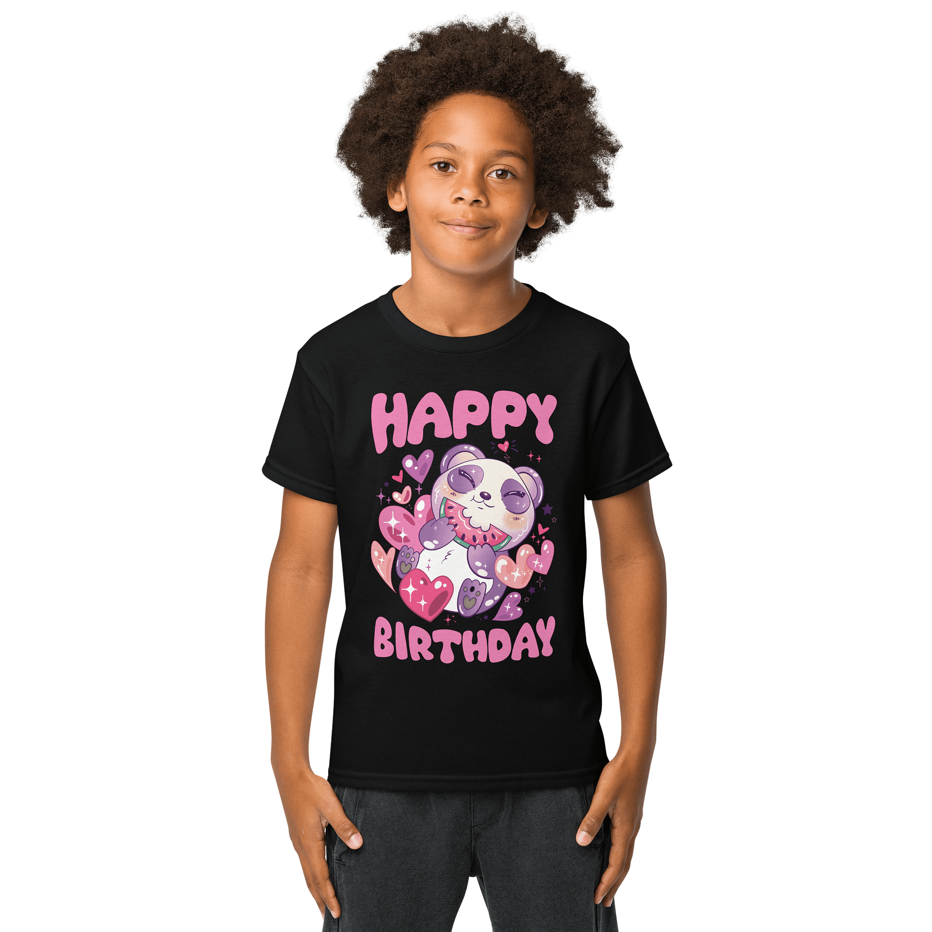 Happy Birthday (Panda Love) T-Shirt For Kids product image (1)