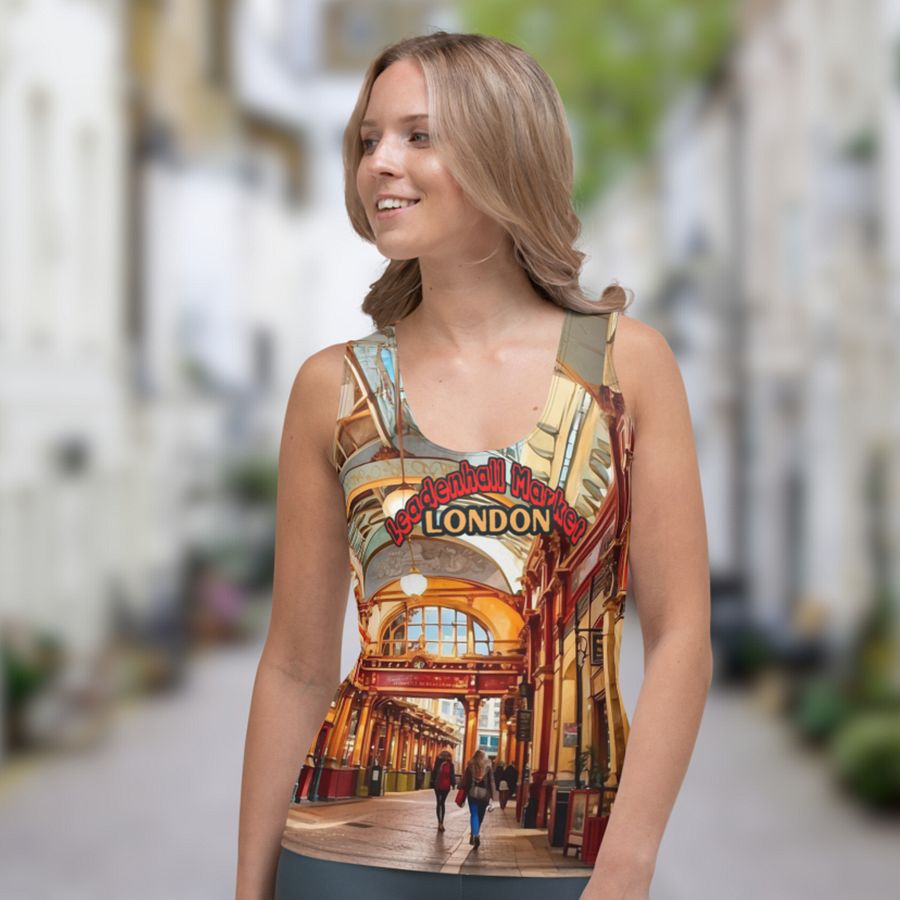 Leadenhall Market London All Over Print Tank Top product image (1)