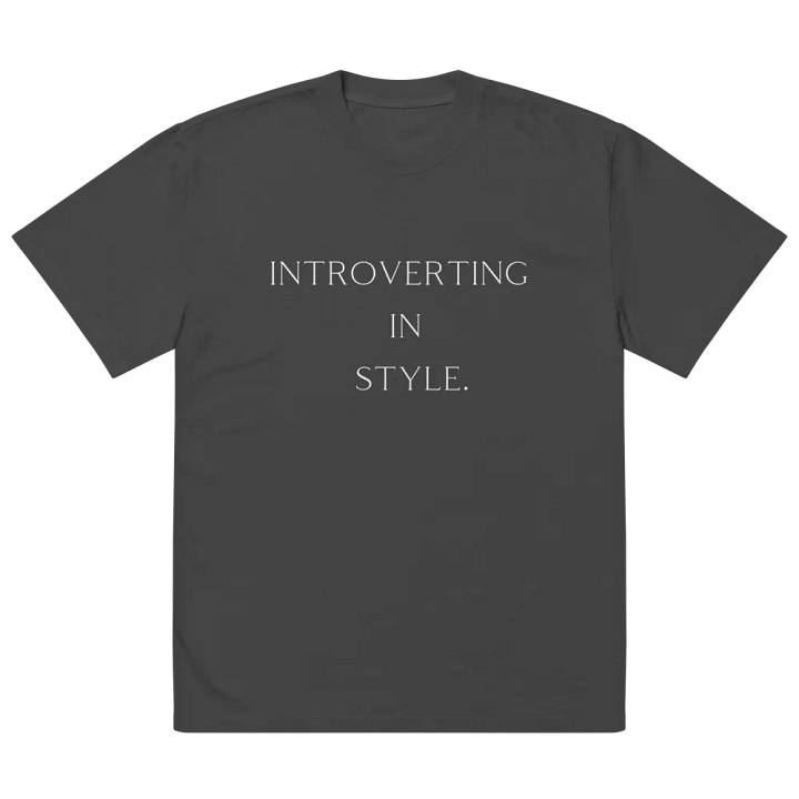 Nostalgic Introverting Oversized Tee product image (2)