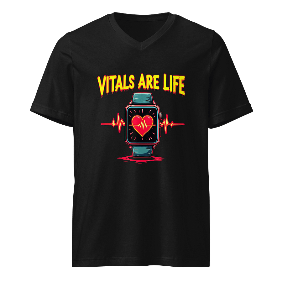 Heartbeat ECG V-Neck Tee product image (1)