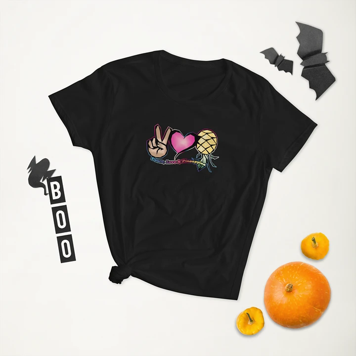 Peace Love & Pineapples mid-weight women's T-shirt product image (2)