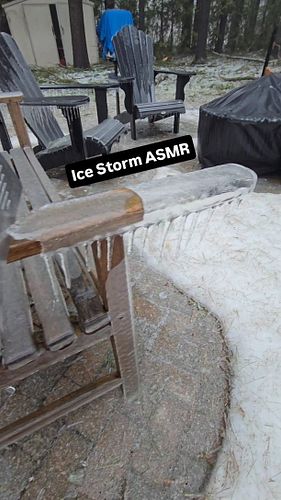 My second favorite type of ice 🧊👀 aftermath of a crazy freezing rain storm in Ontario 🥶