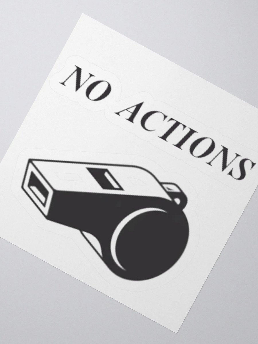 No Actions - ICL Judge Support Sticker product image (6)