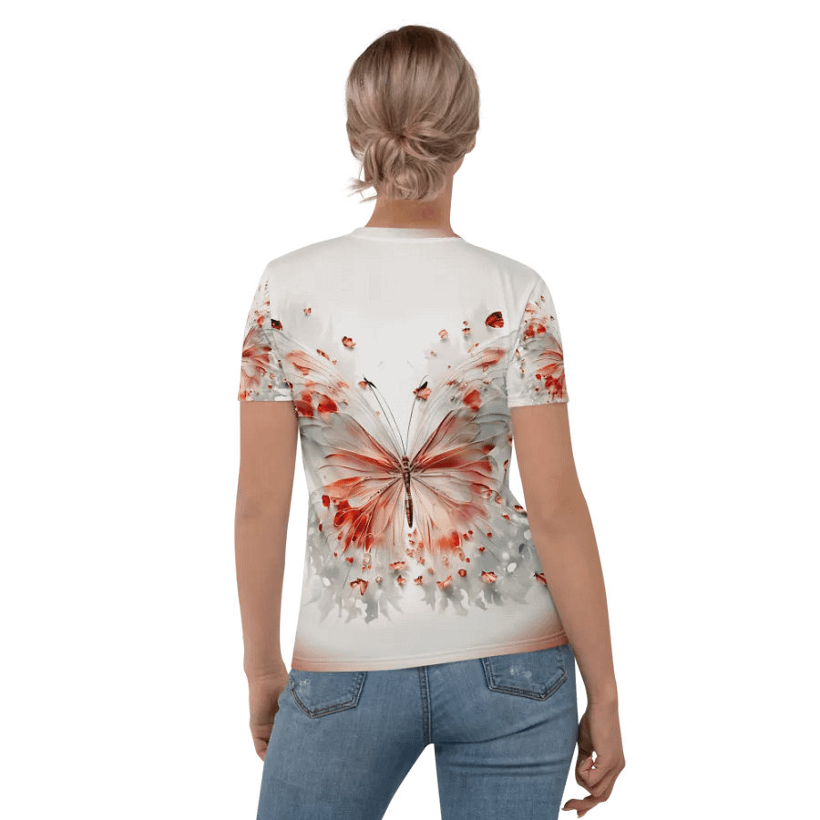 White Butterfly T shirt product image (1)