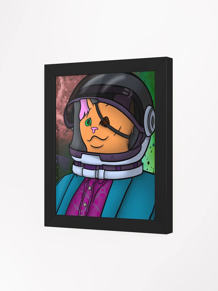 Astronaut kitty framed poster product image (3)