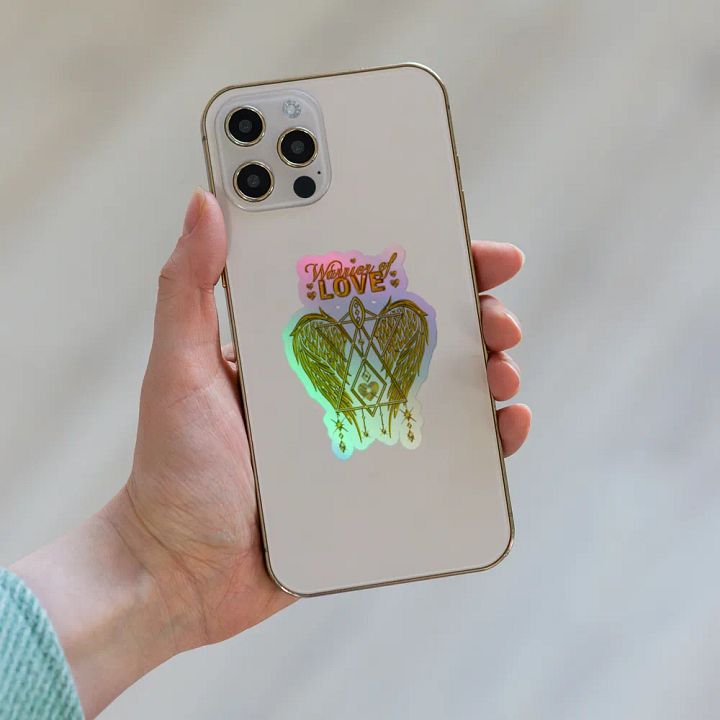 Warrior of Love Holographic Kiss-Cut Sticker product image (1)