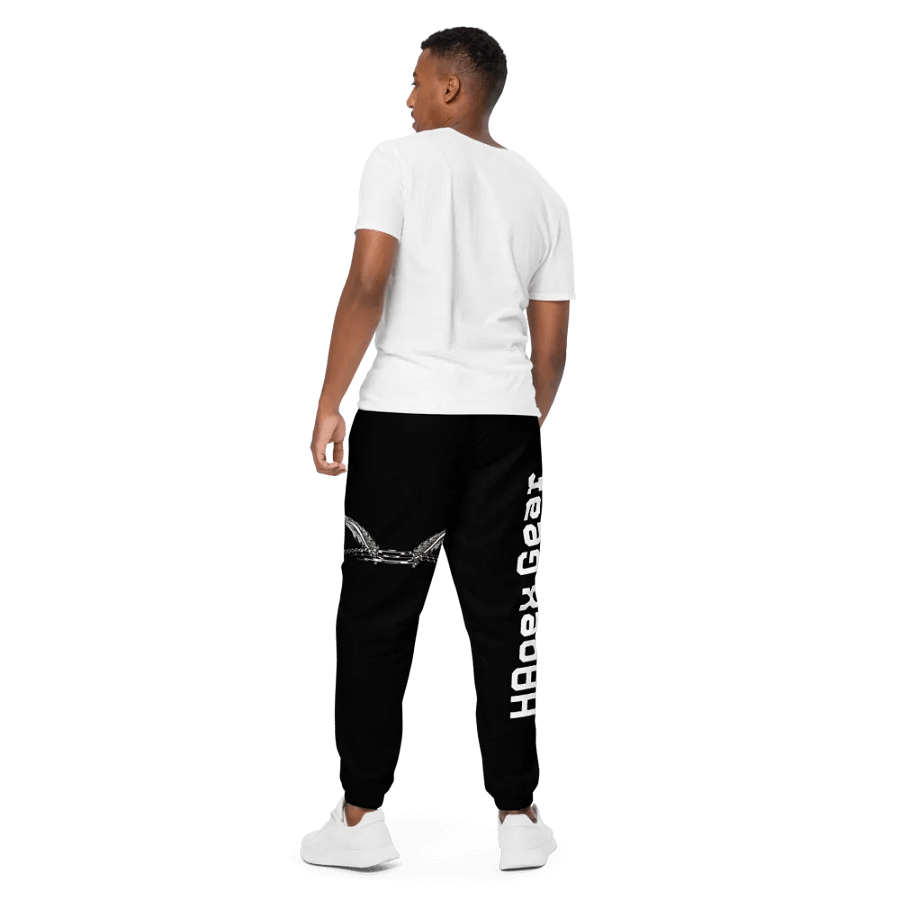 Unisex Track Pants - Black - White HApex Gear White Logo product image (9)