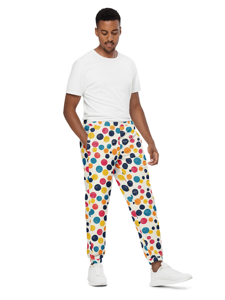 Polka Dot Illusion Vintage Retro Unisex Track Pants product image (2)