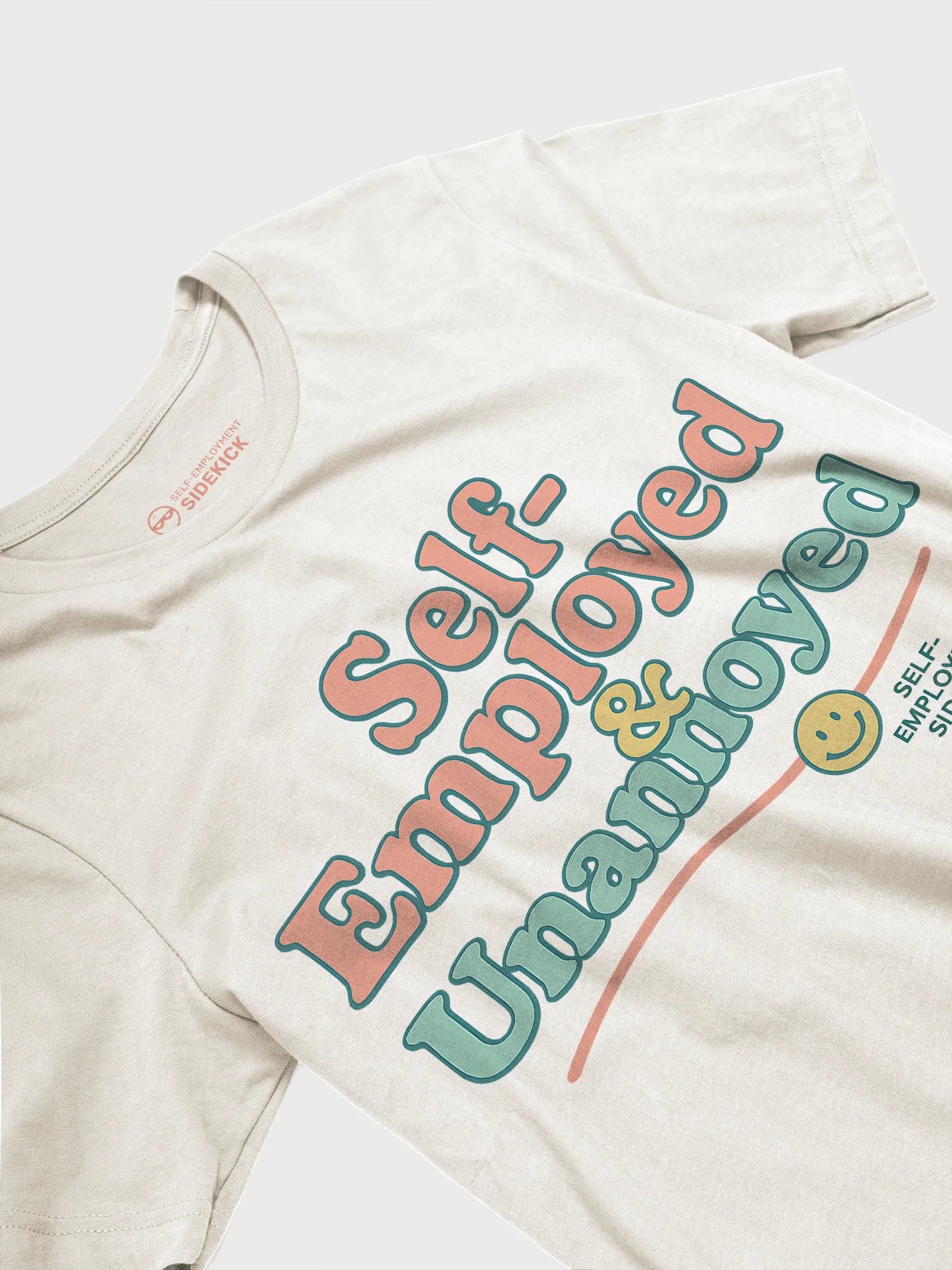 Self-Employed & Unannoyed T-Shirt (Peaches & Mint) product image (3)