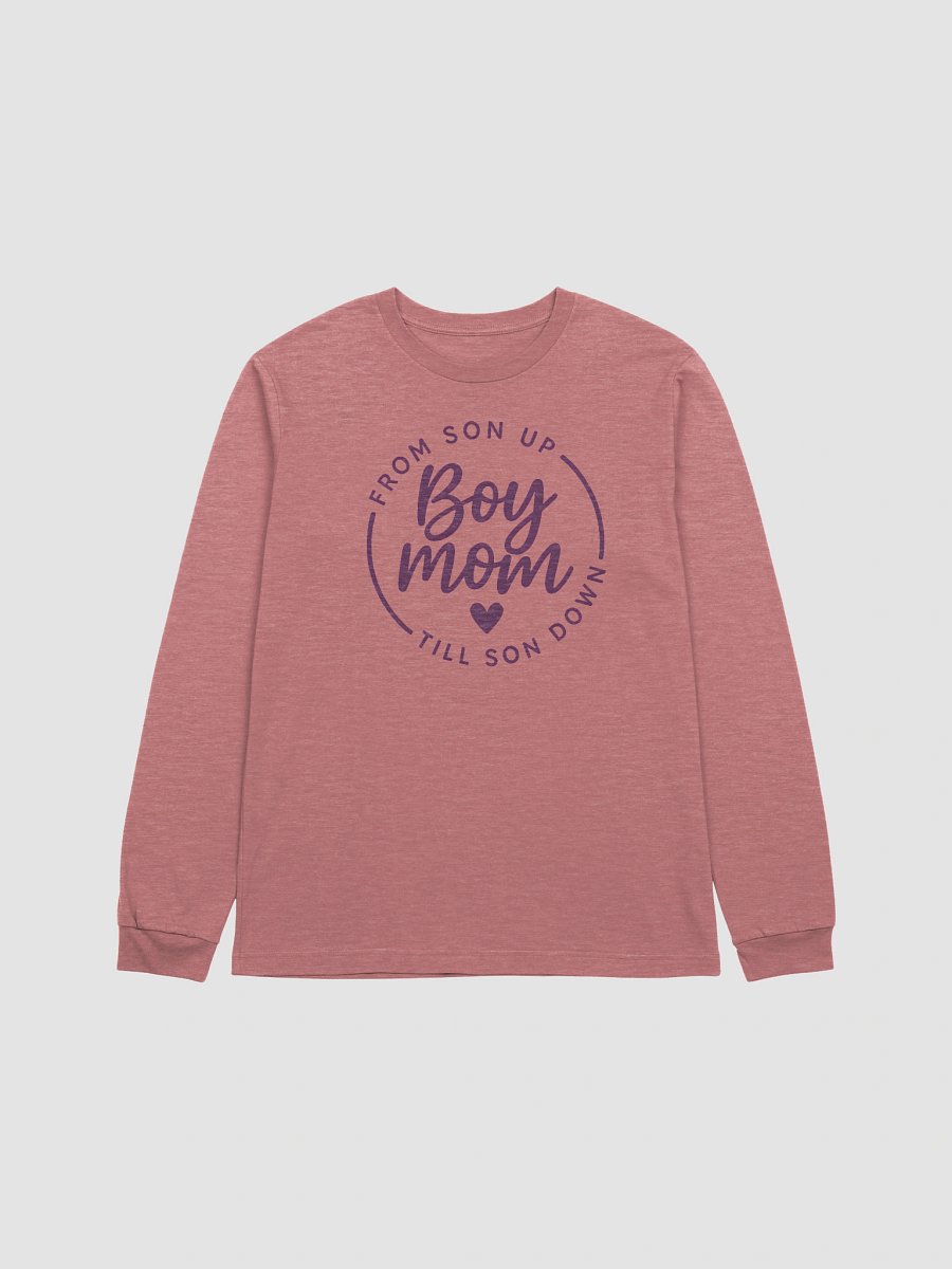Boy Mom Long Sleeve Tee – From Son Up Till Son Down | Funny Mom Life Shirt for Boy Mamas product image (1)