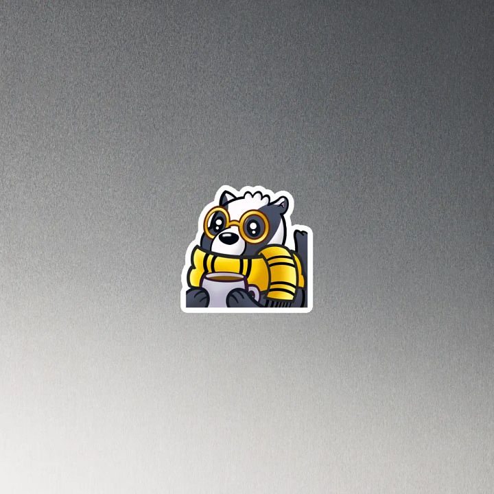 Badger puff Magnet product image (2)