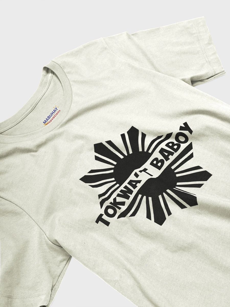 Tokwa't Baboy WHITE TEE, Pork Tofu Philippines Cuisine, Filipino Foodie, Short Sleeve Light Tones T-Shirt Black Logo product image (3)